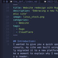 Website redesign with Hugo & Cloudflare pages!
